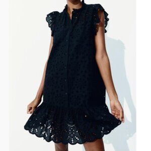 Eyelet embroidery dress